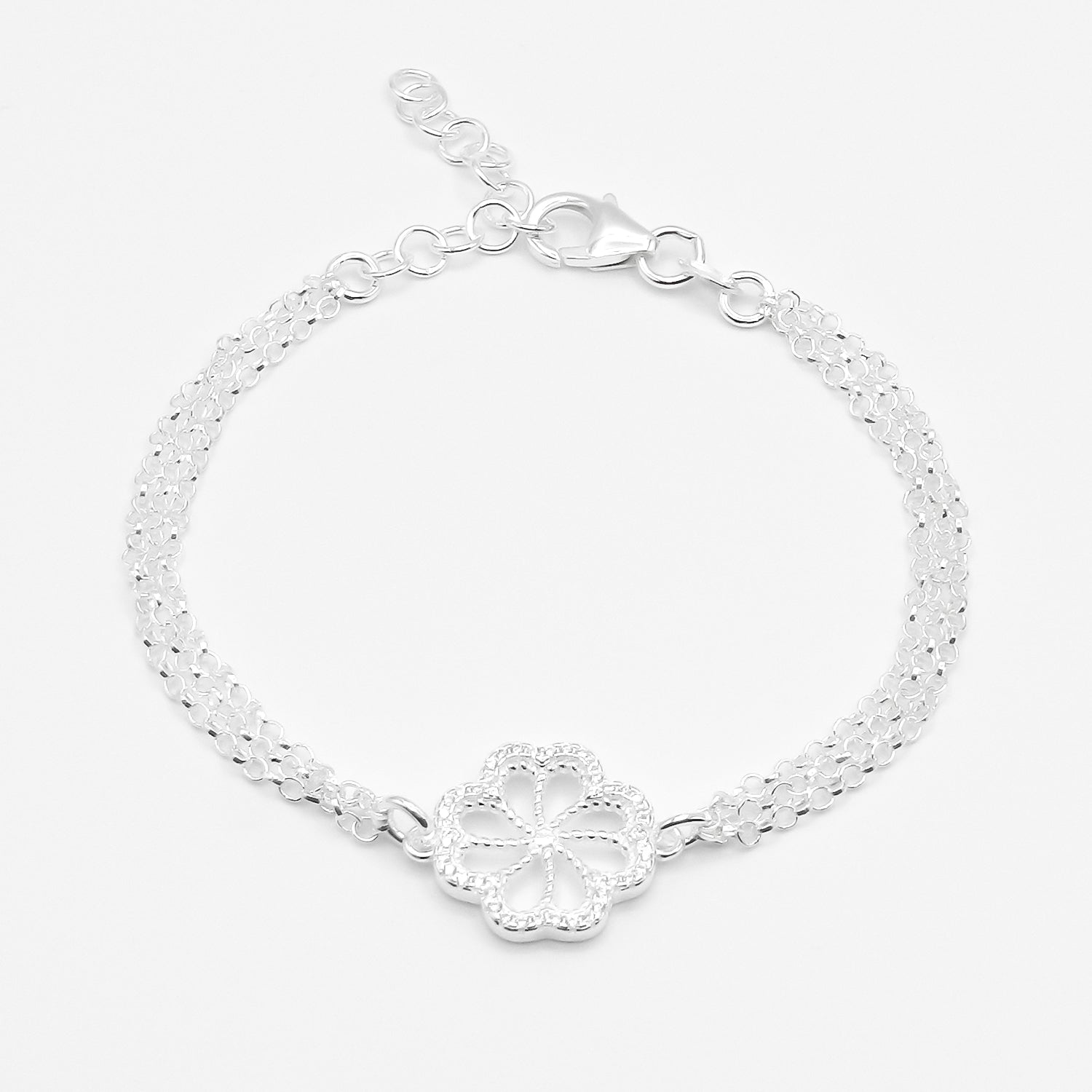 Bracciale Quadrifoglio Pavé Luminoso
