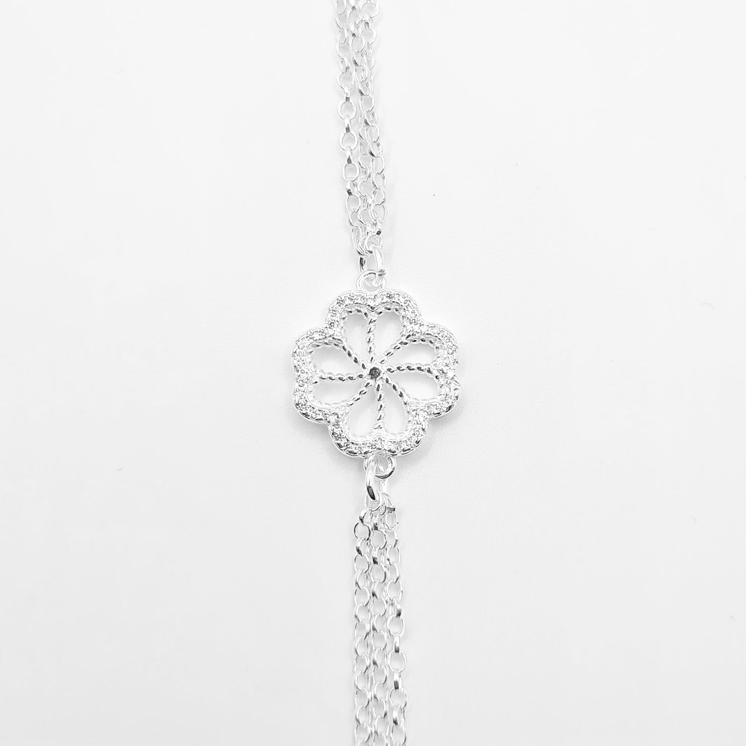 Bracciale Quadrifoglio Pavé Luminoso