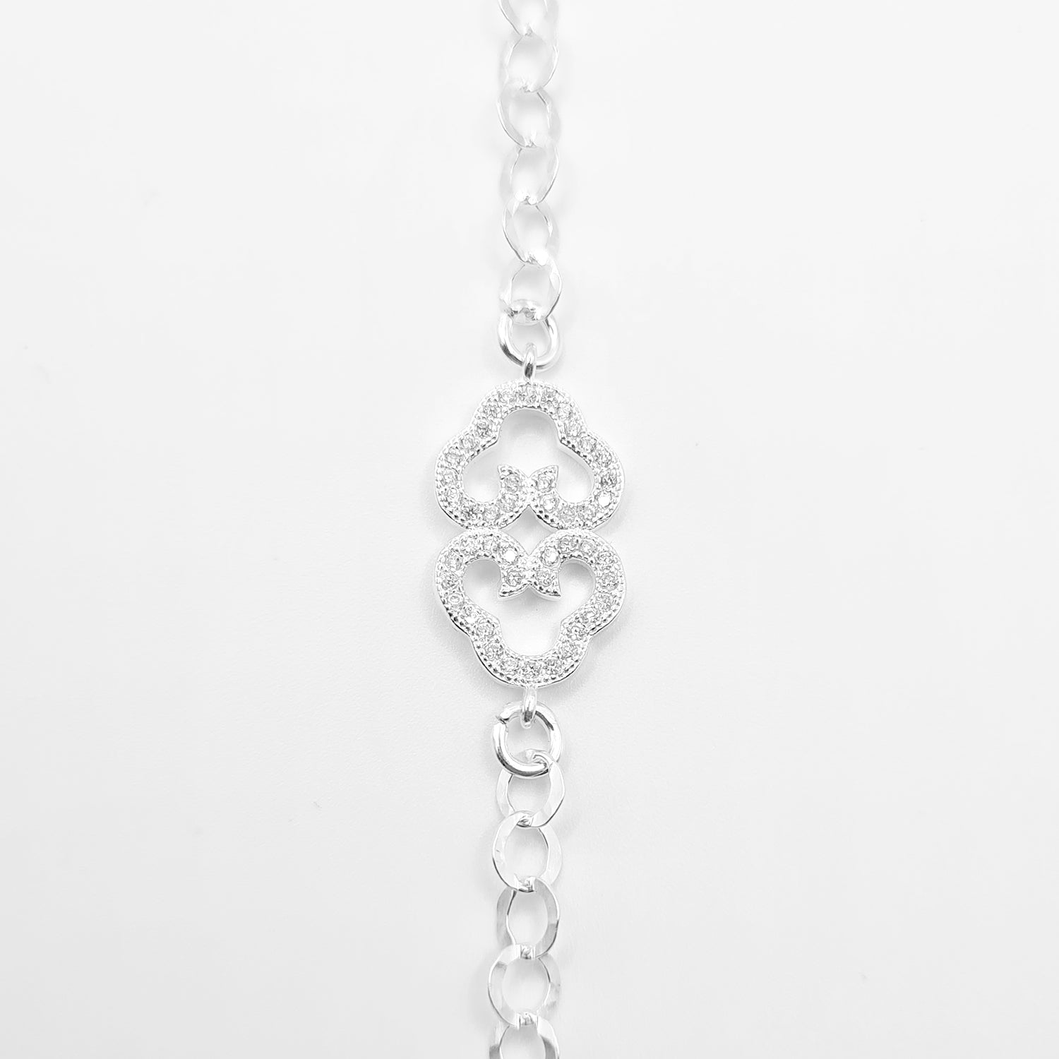 Bracciale Simmetria Cuori Pavé