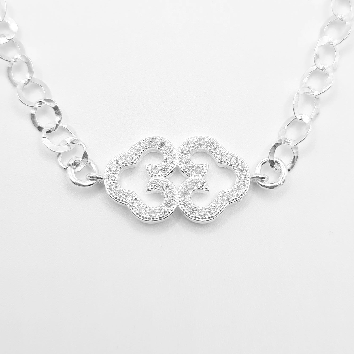 Bracciale Simmetria Cuori Pavé
