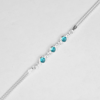 Bracciale con pietre colorate